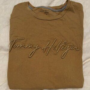 Tommy Hilfiger Khaki T Shirt Mens Medium M Tee Shirt